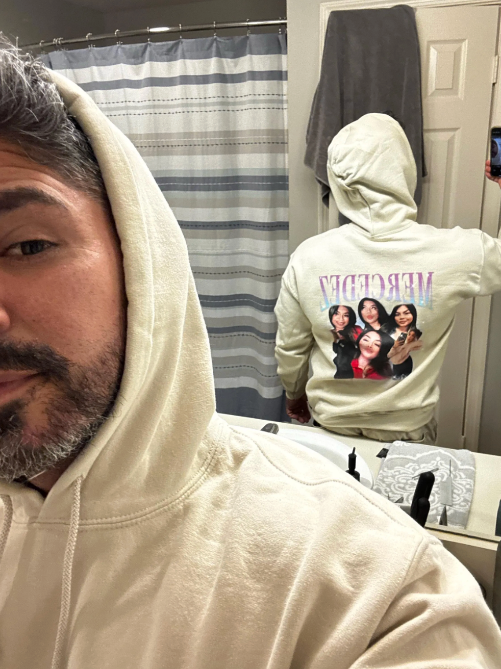 Custom Person 90s Retro Bootleg Rap Portrait Hoodie