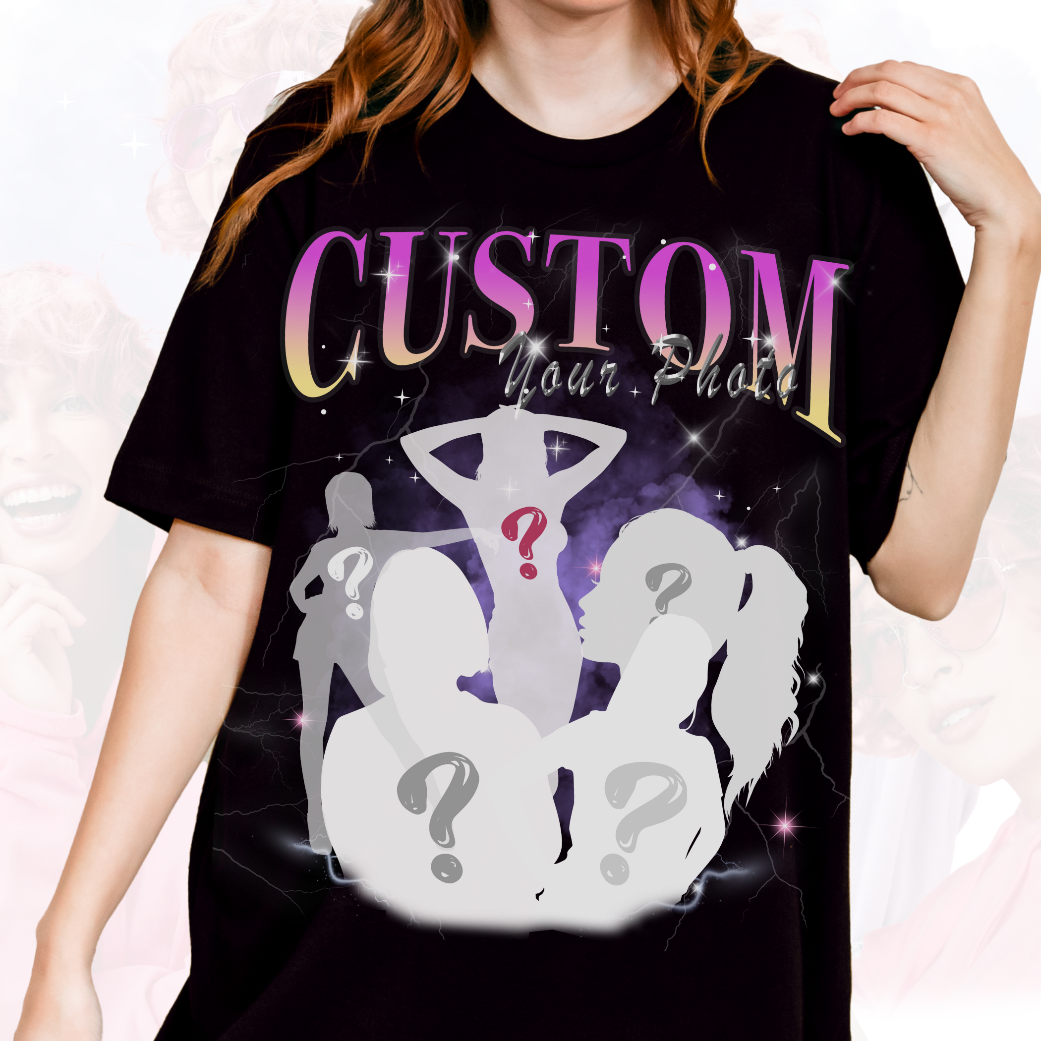 Custom Person Vintage 90s Style Bootleg Rap T-shirt