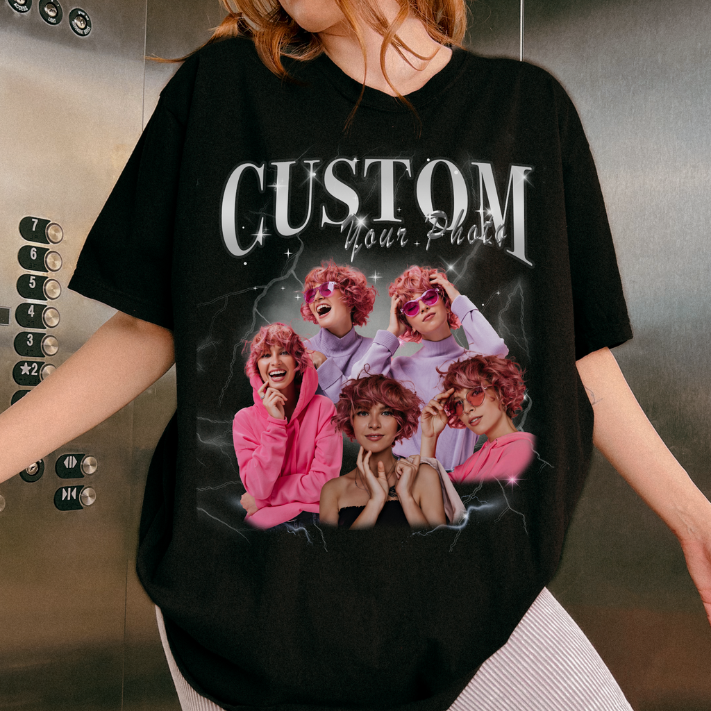 Custom Person Vintage 90s Style Bootleg Rap T-shirt