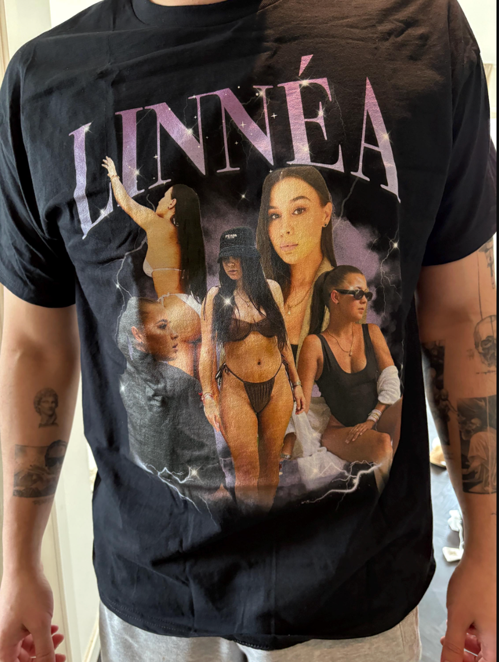 Custom Person Vintage 90s Style Bootleg Rap T-shirt