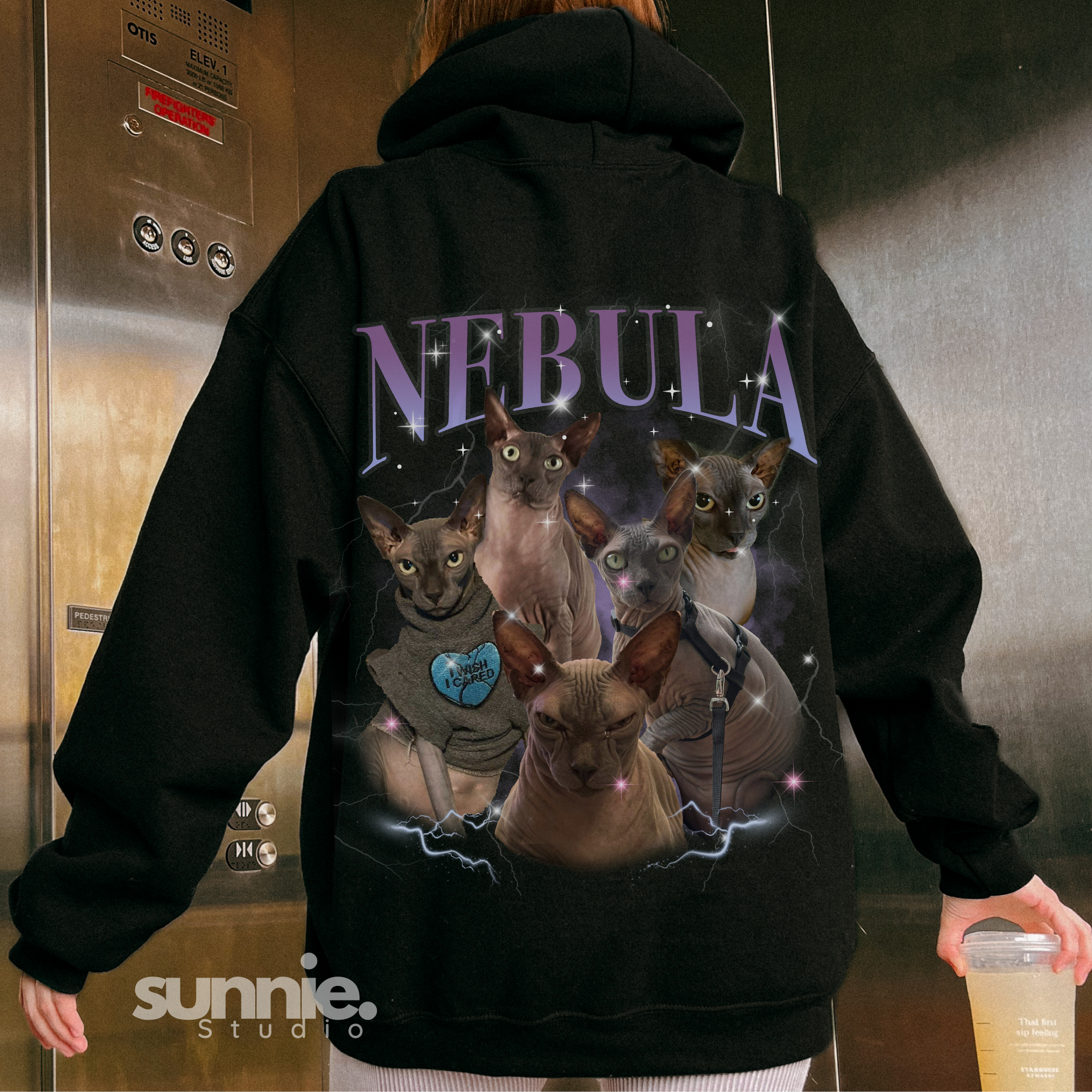 Personalised 90s Bootleg Rap Style Pet Hoodie