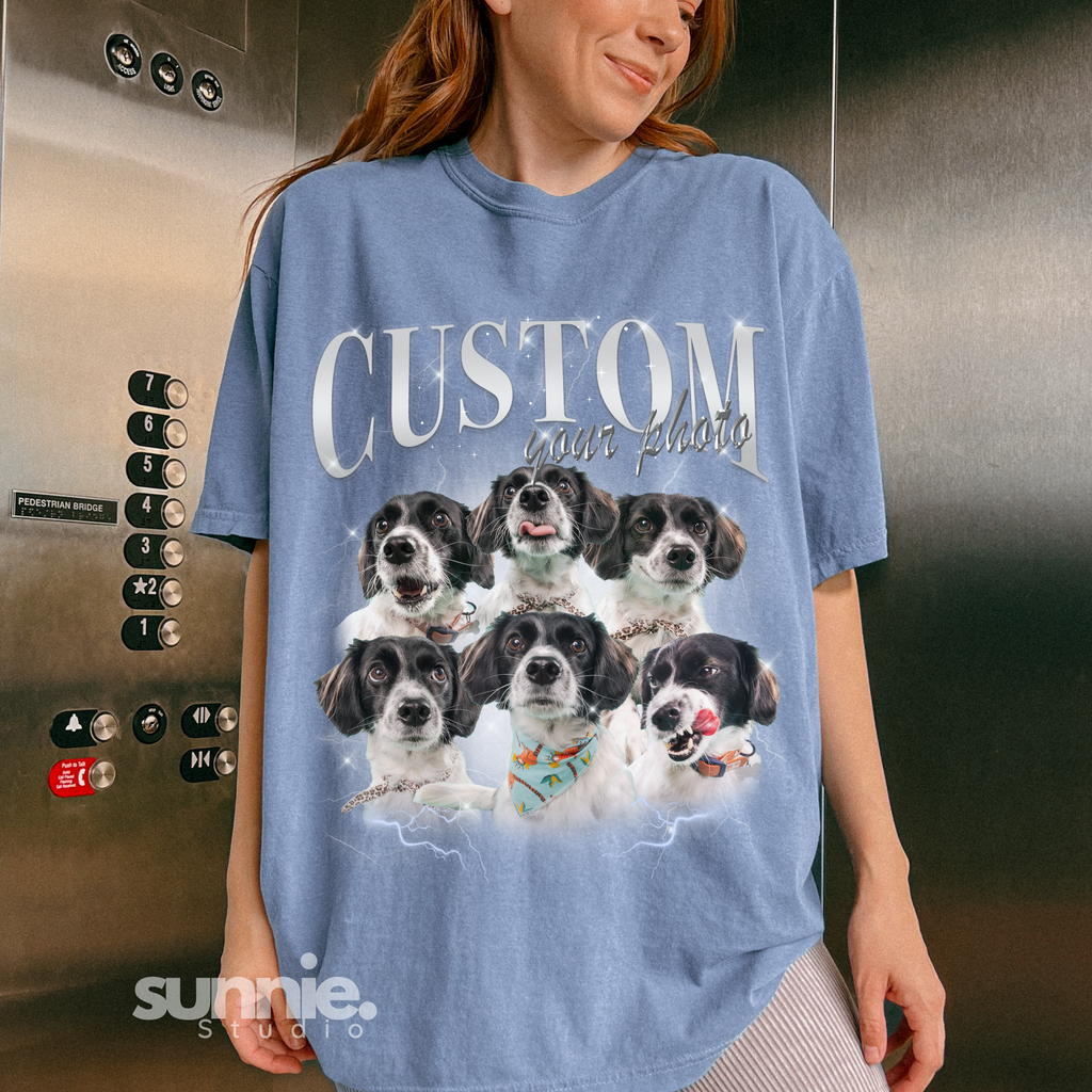 Personalised 90s Bootleg Rap Style Pet Hoodie