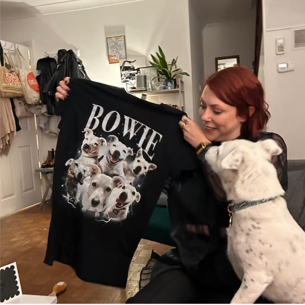 Personalised 90s Bootleg Rap Style Pet Hoodie