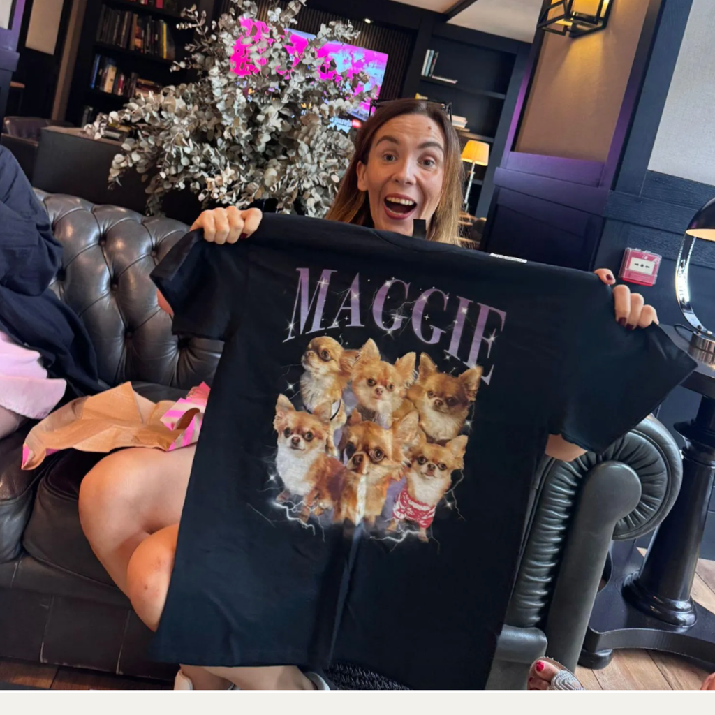 Personalised 90s Bootleg Rap Style Pet Hoodie