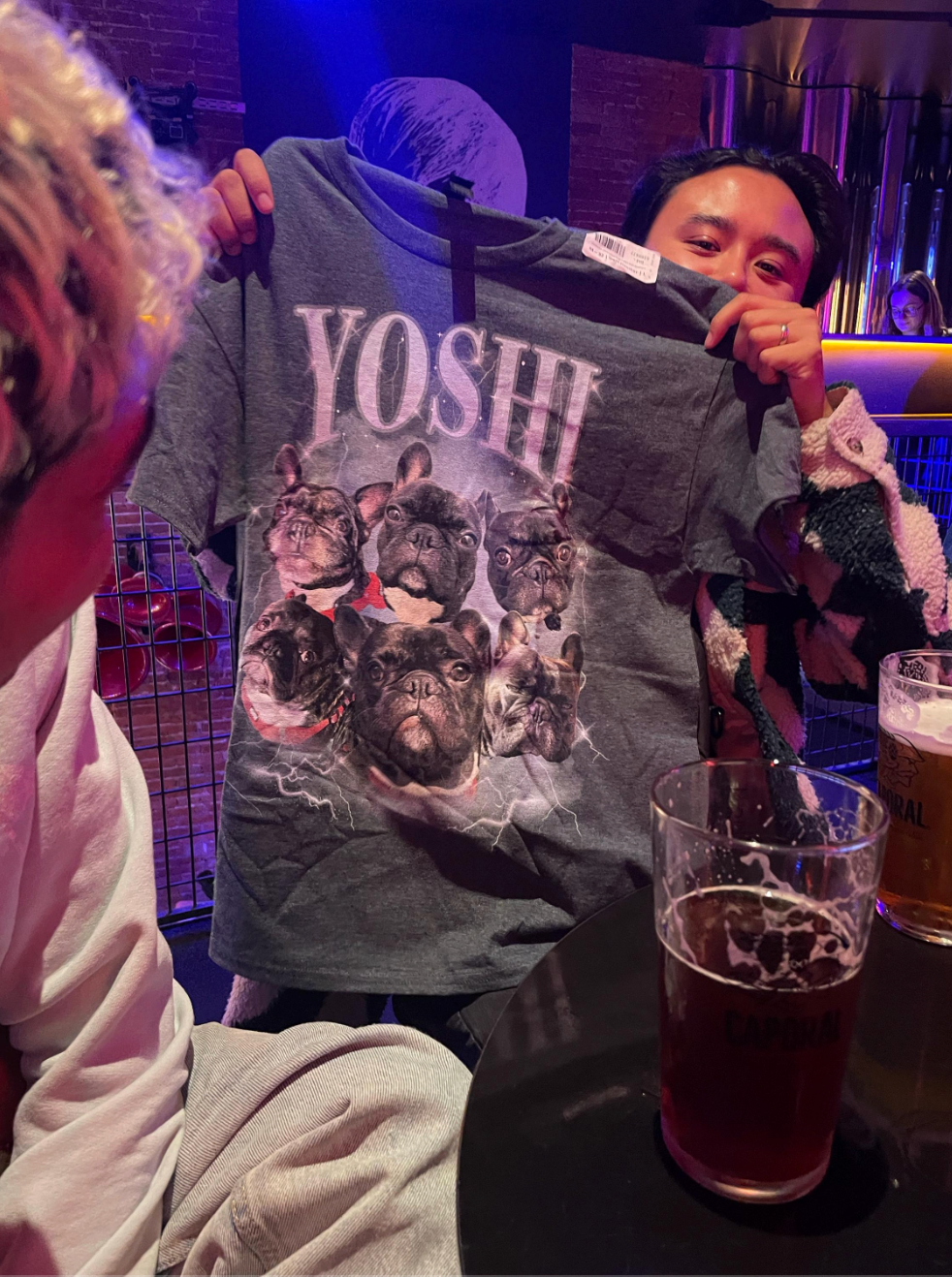 Personalised 90s Bootleg Rap Style Pet Hoodie