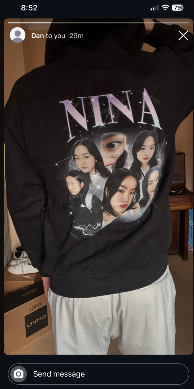 Custom Person 90s Retro Bootleg Rap Portrait Hoodie