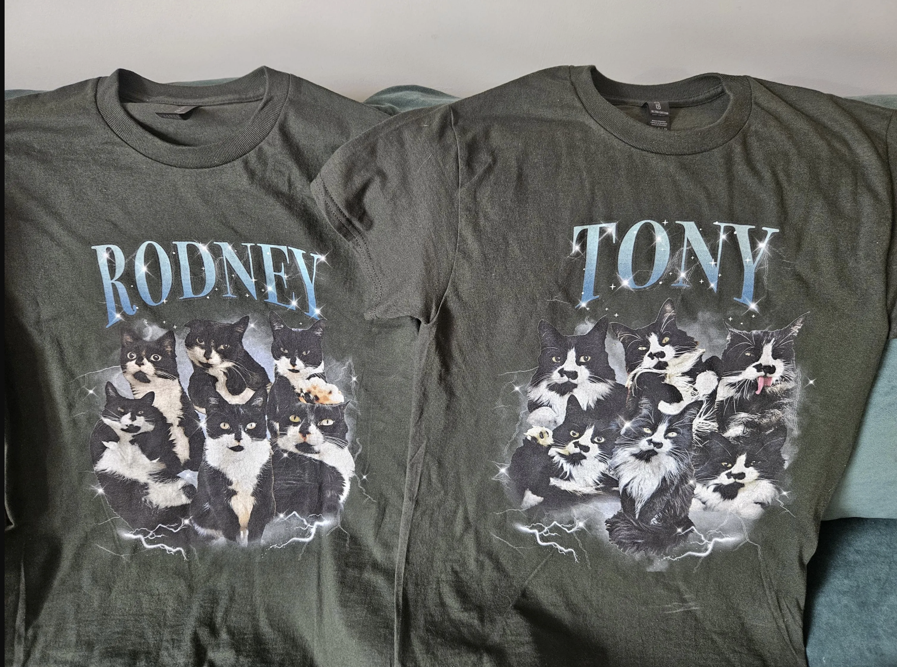 Personalised 90s Bootleg Rap Style Pet Hoodie