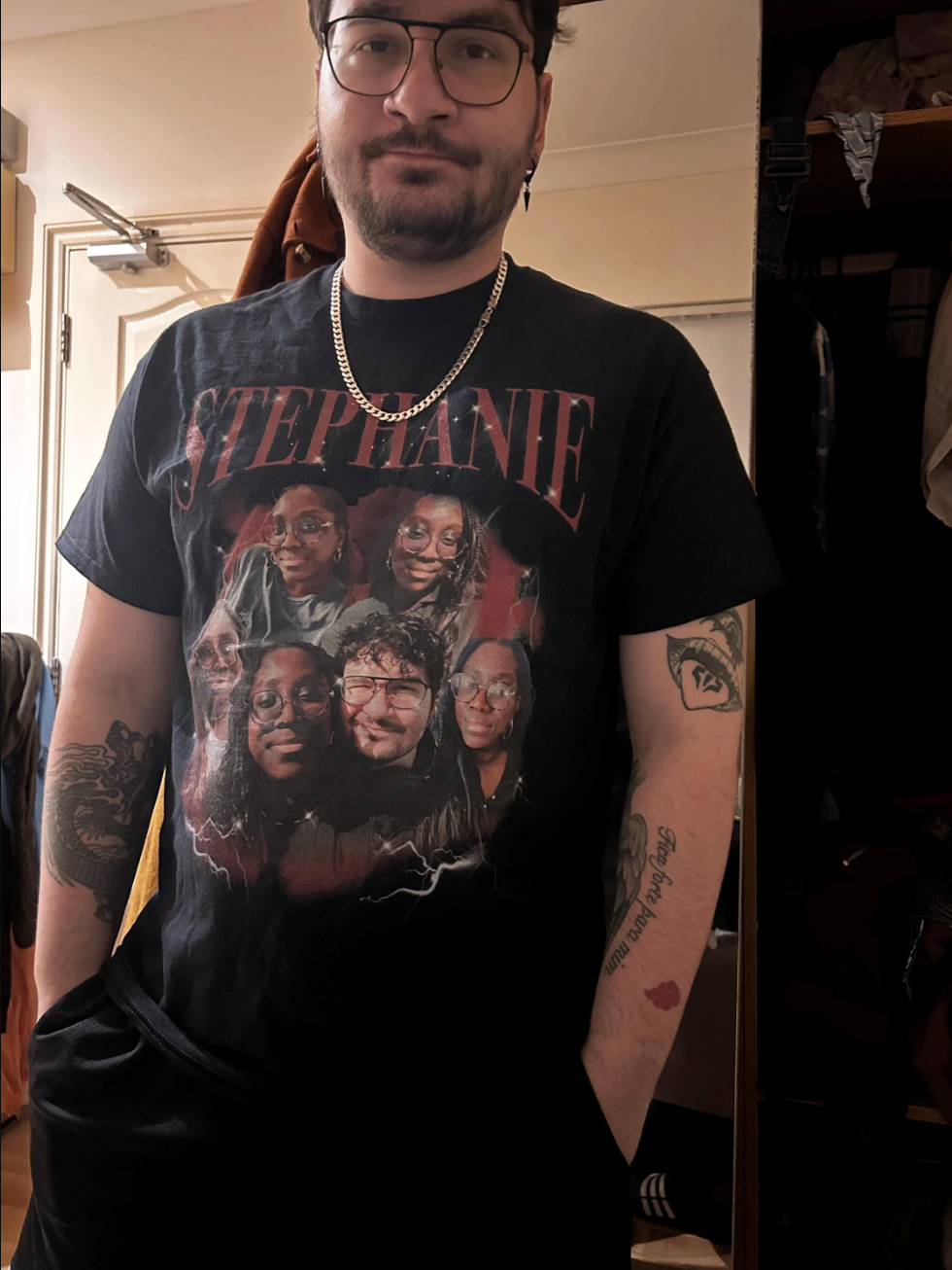 Custom Person Vintage 90s Style Bootleg Rap T-shirt